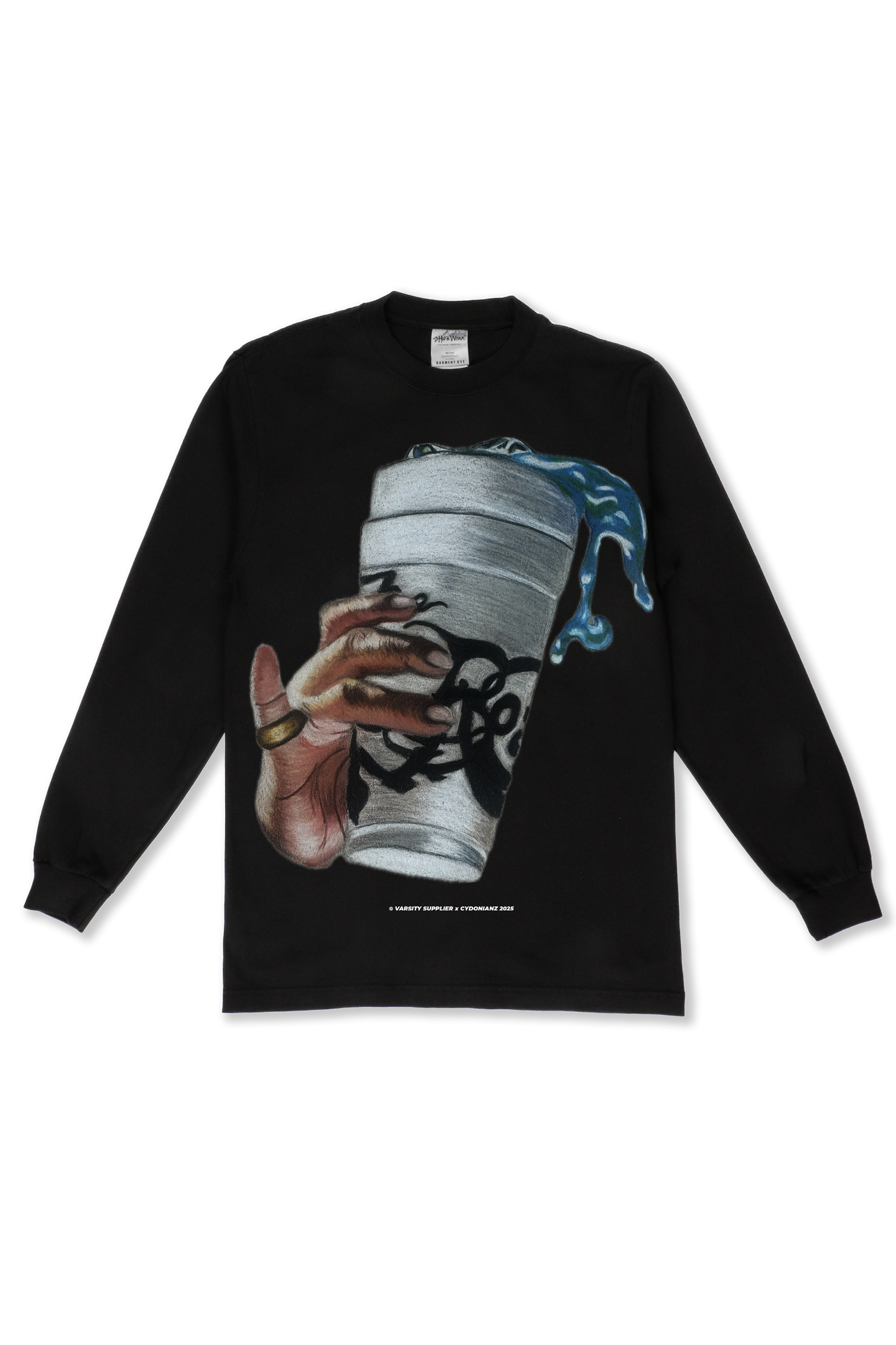 “My Cup Runneth” Black Long Sleeve Tee