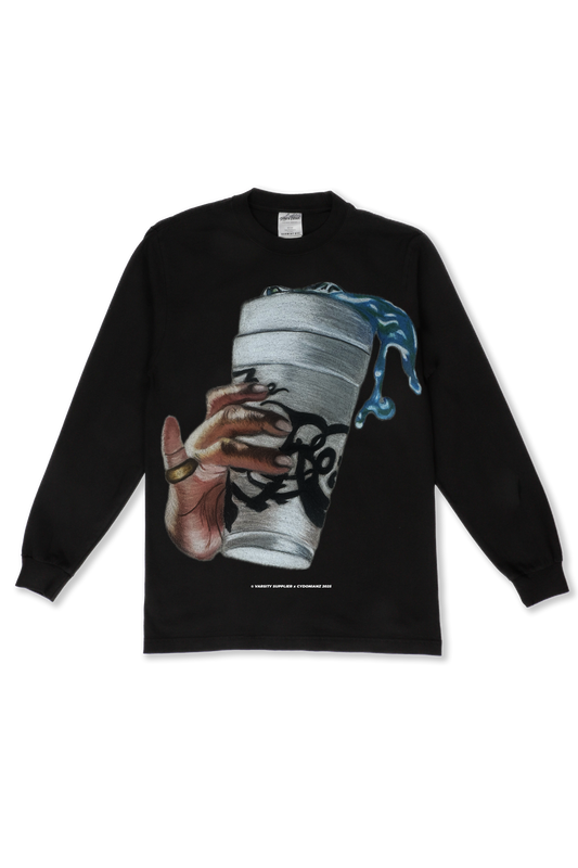 “My Cup Runneth” Black Long Sleeve Tee