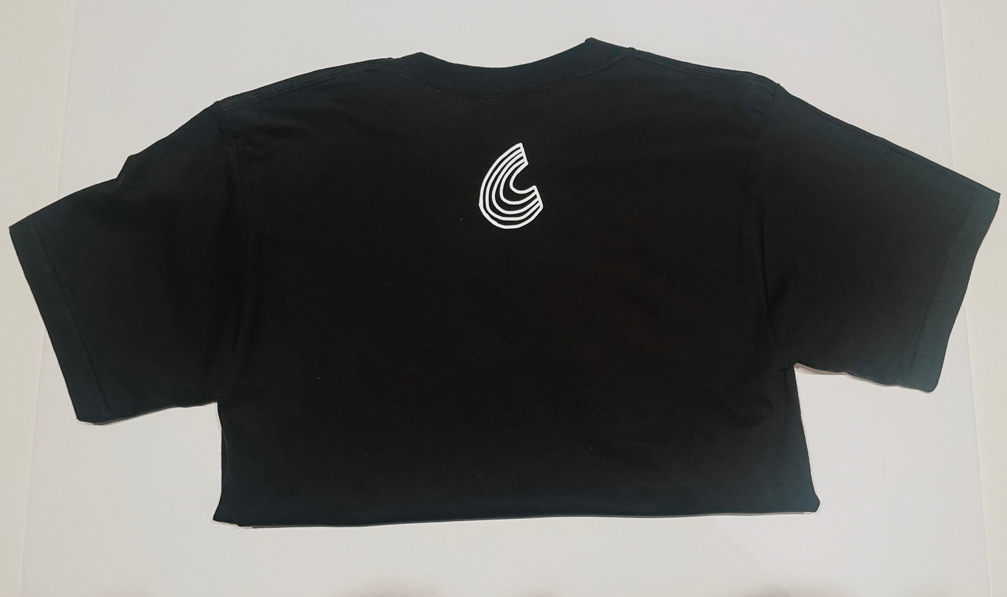 Frontin’ Black Tee