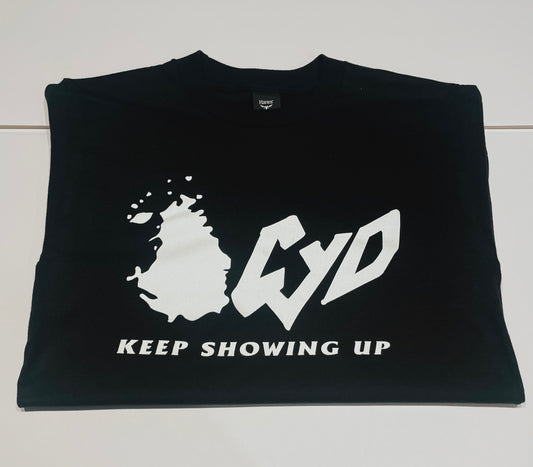 Frontin’ Black Tee